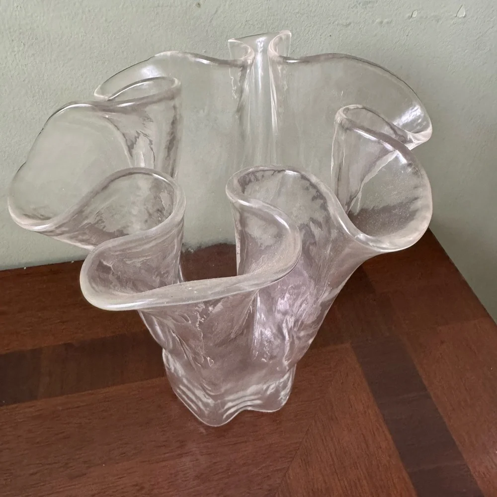 Elegant Clear Glass Vase